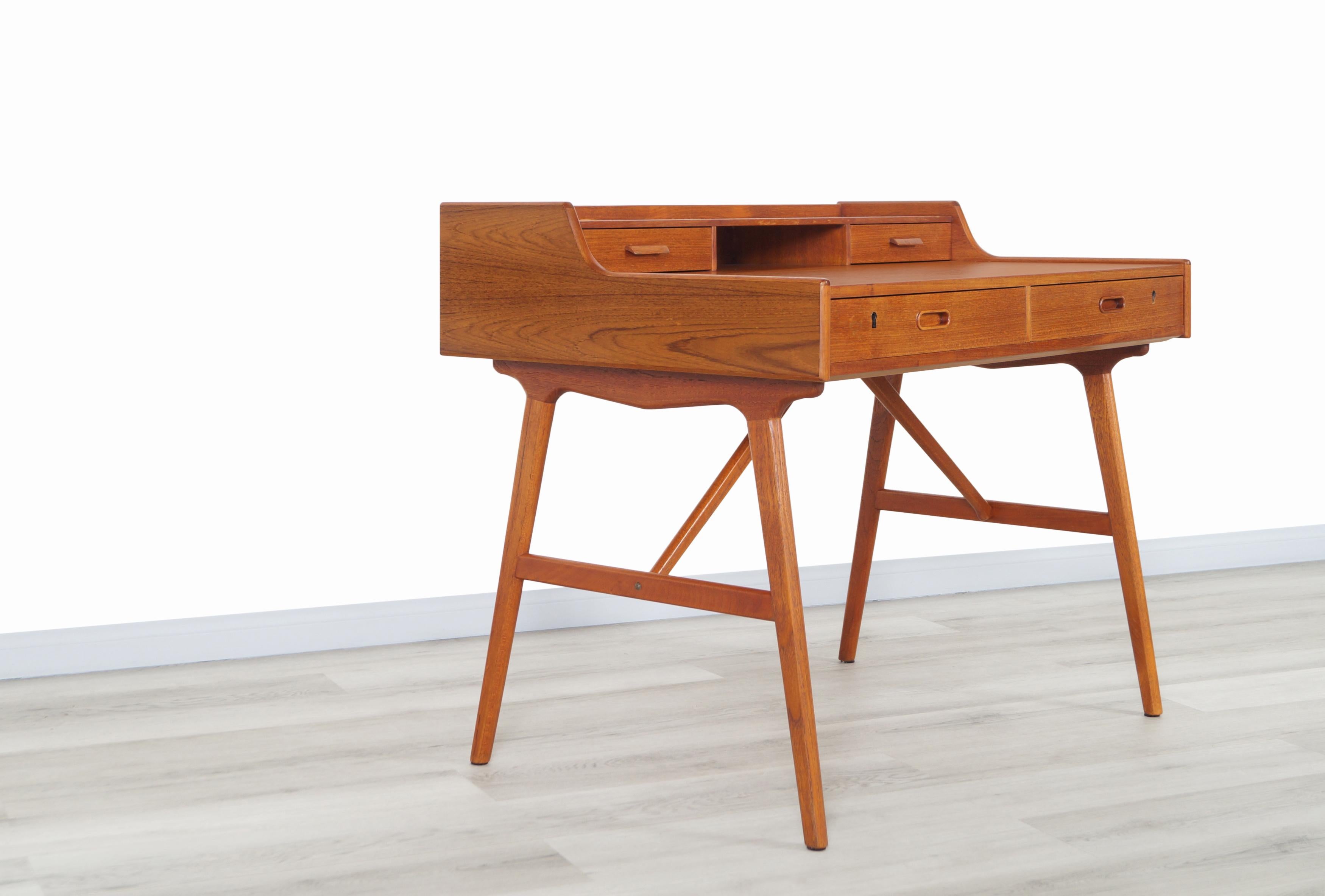 Danish Teak Model #64 Desk by Arne Wahl Iversen 1