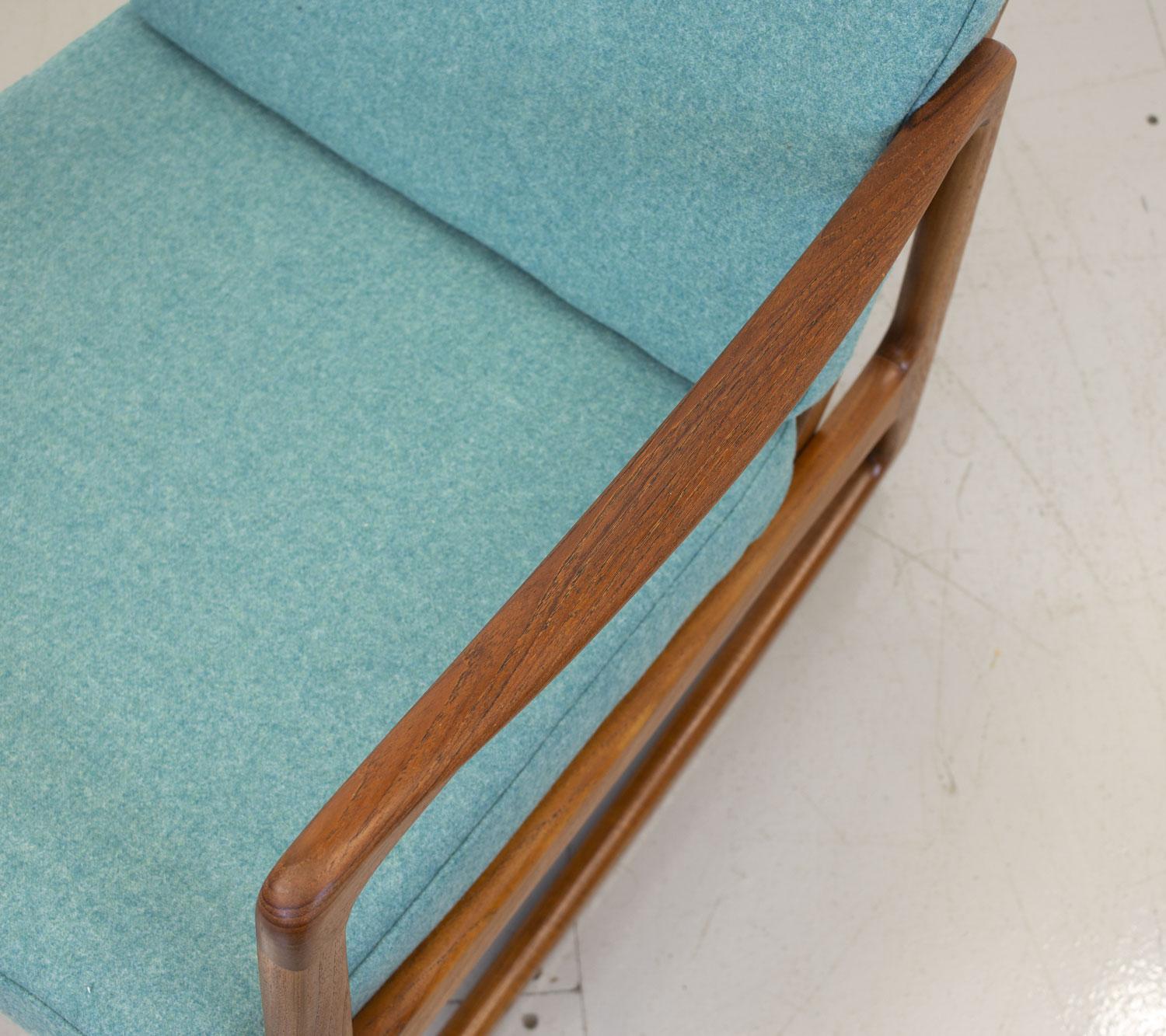 Danish Teak Model FD120 Rocking Chair by Ole Wanscher for France & Son, 1950s In Good Condition In Southampton, GB