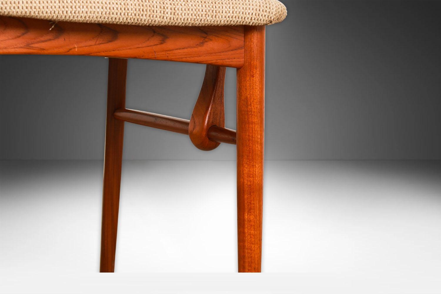 Sedie da pranzo moderne in teak danese Koefoeds Hornslet Lis in vendita 5