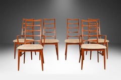 Danish Teak Modern Dining Chairs Koefoeds Hornslet Lis