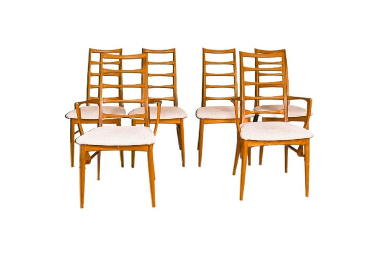 Mid-Century Modern Danish Teak Modern Dining Chairs Koefoeds Hornslet Lis For Sale