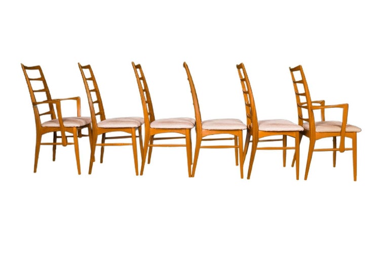 Upholstery Danish Teak Modern Dining Chairs Koefoeds Hornslet Lis For Sale