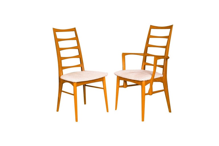 Danish Teak Modern Dining Chairs Koefoeds Hornslet Lis For Sale 1