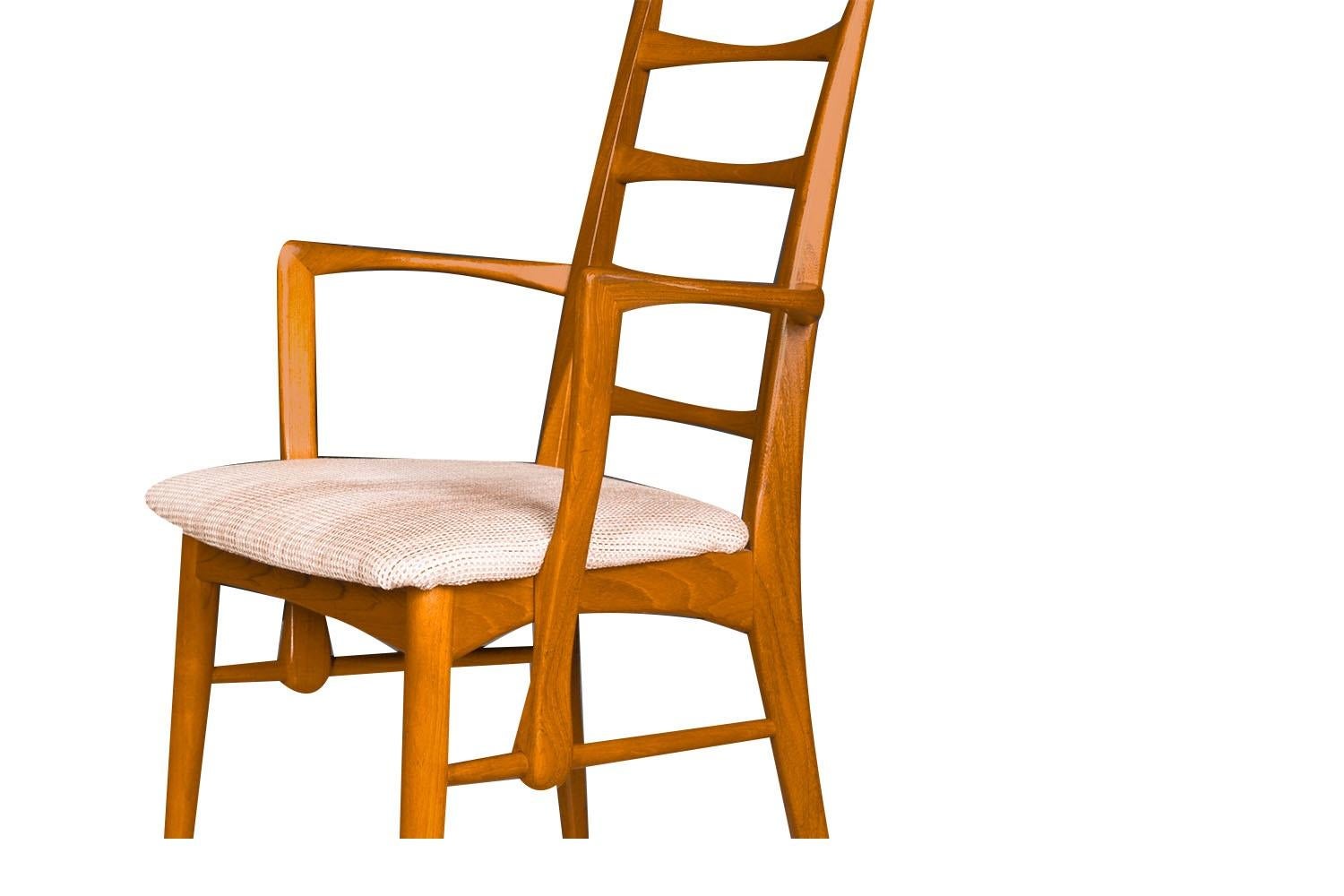 Danish Teak Modern Dining Chairs Koefoeds Hornslet Lis For Sale 3