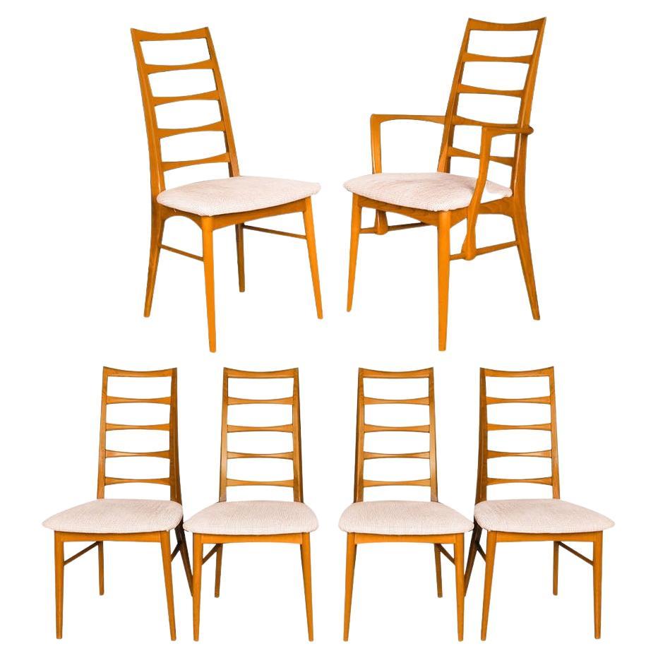 Danish Teak Modern Dining Chairs Koefoeds Hornslet Lis