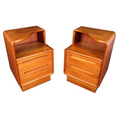 Danish Teak Modern Nightstands