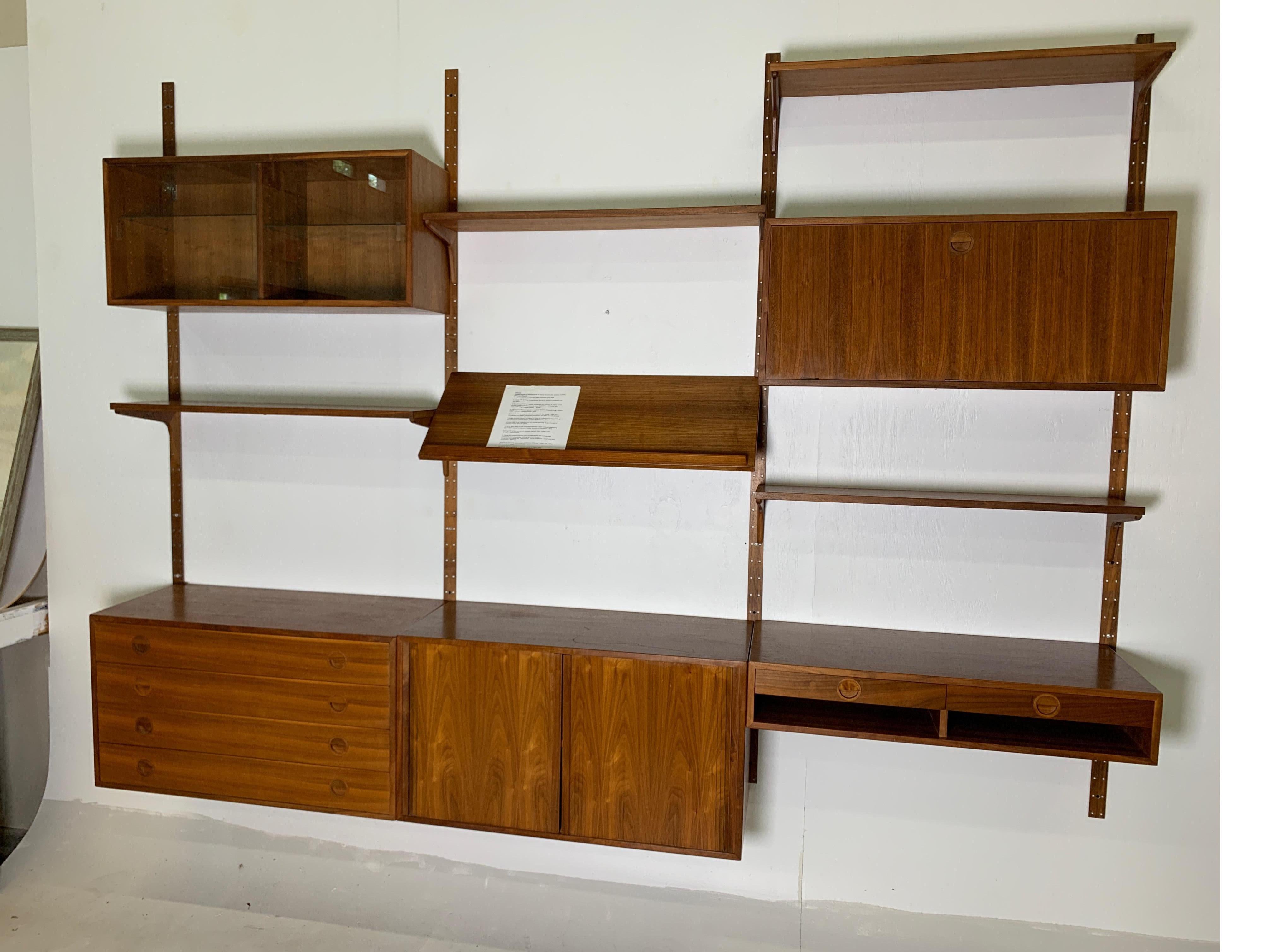 Danish Teak Modular Wall Unit by Thygesen and Sorensen for HG Furniture 10
