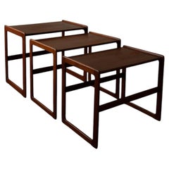 Danish Teak Nesting Tables by Arne Hovmand-Olsen for Mogens Kold, 1960s