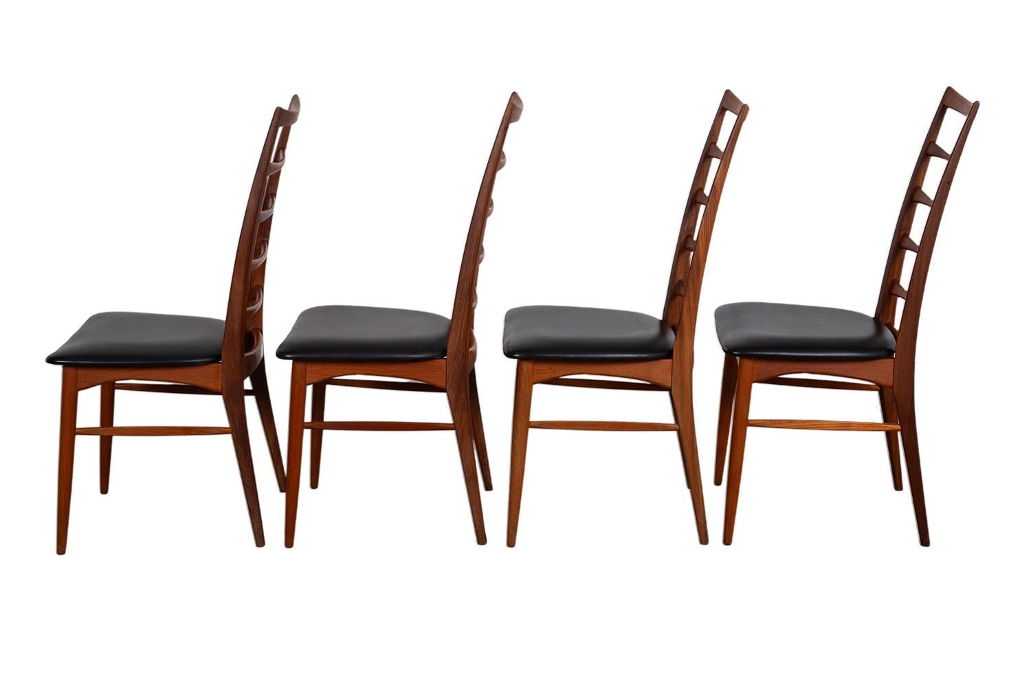 Mid-20th Century Danish teak Niels Koefoed for Koefoeds Hornslet Lis Chairs set of 6