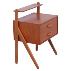 Danish Teak Night Stand by Sigfred Omann for Ølholm, 1960s.