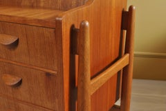 Danish Teak & Oak Secretaire or Vanity Unit