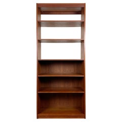 Danish Teak Open Shelf Bookcase