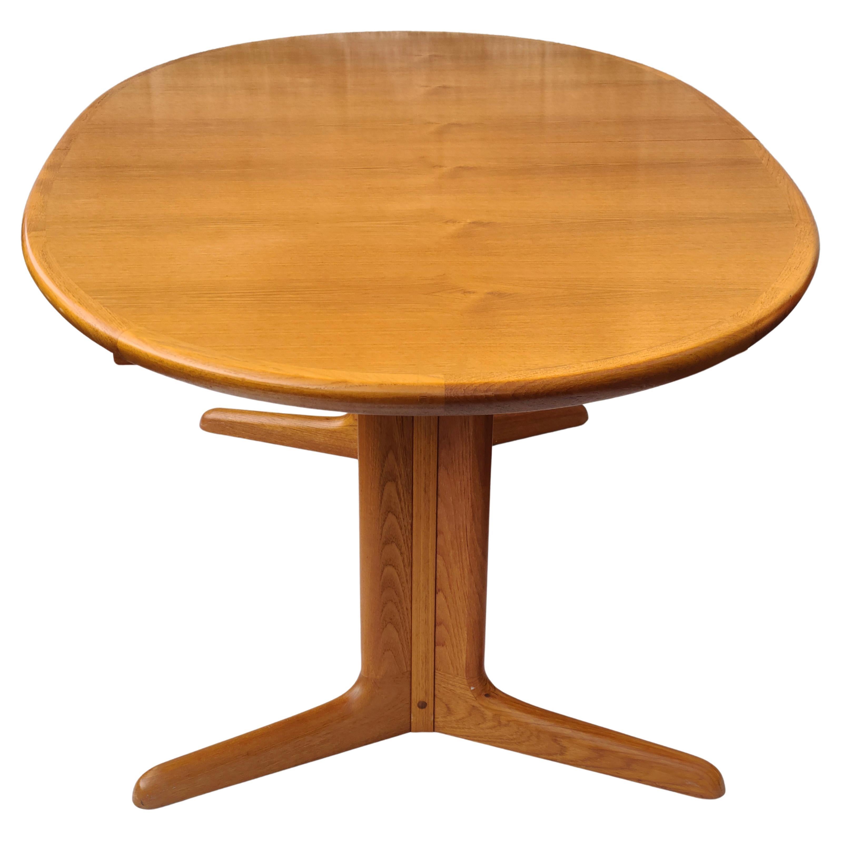 Danish Teak Oval Extension Dining Table by Rasmus 6