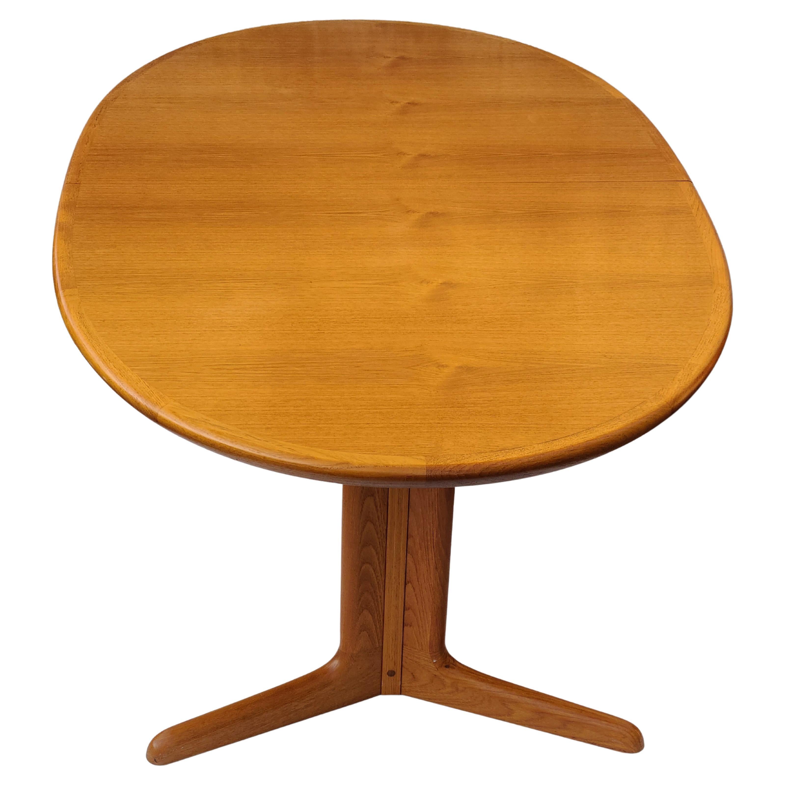 Danish Teak Oval Extension Dining Table by Rasmus 7