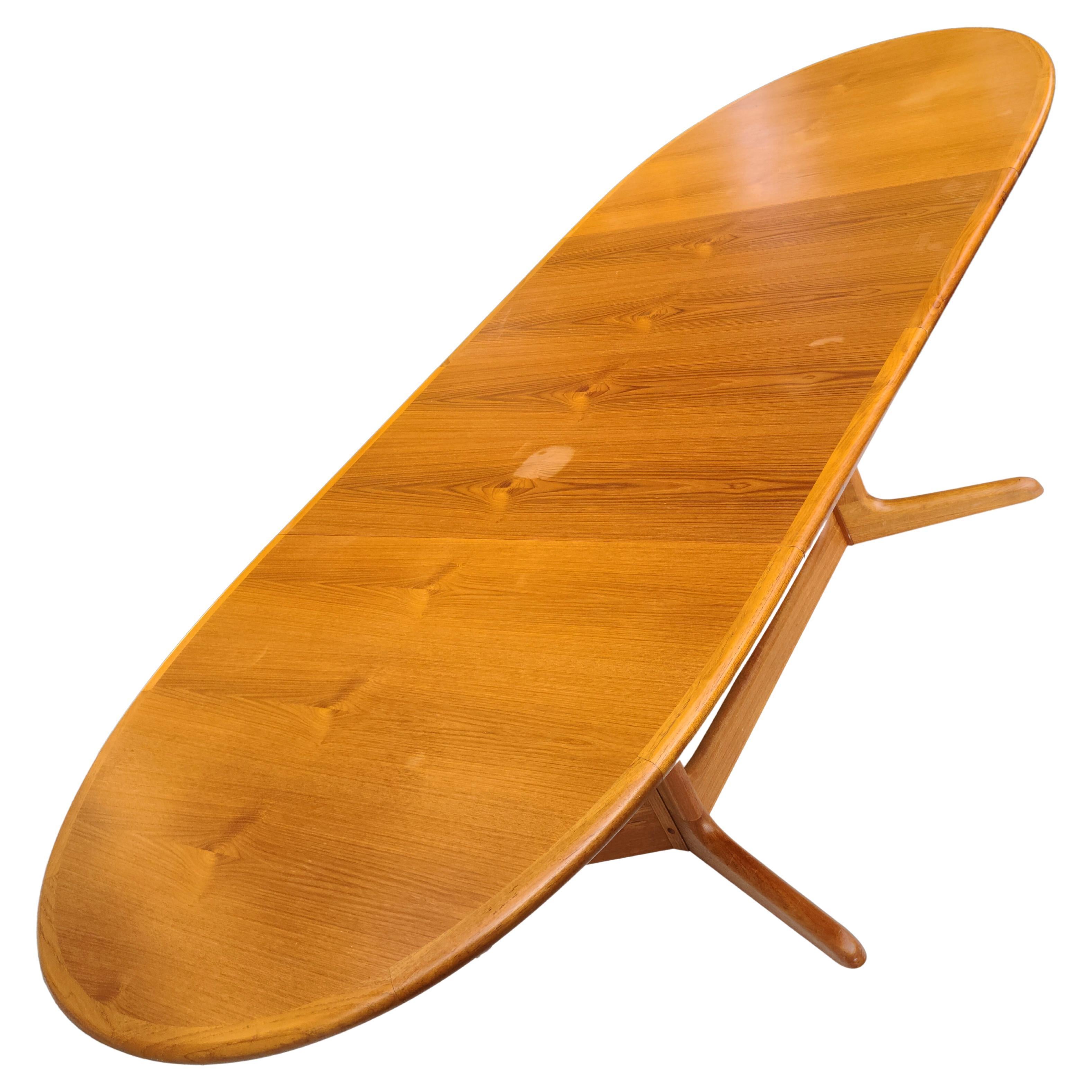 Danish Teak Oval Extension Dining Table by Rasmus 8