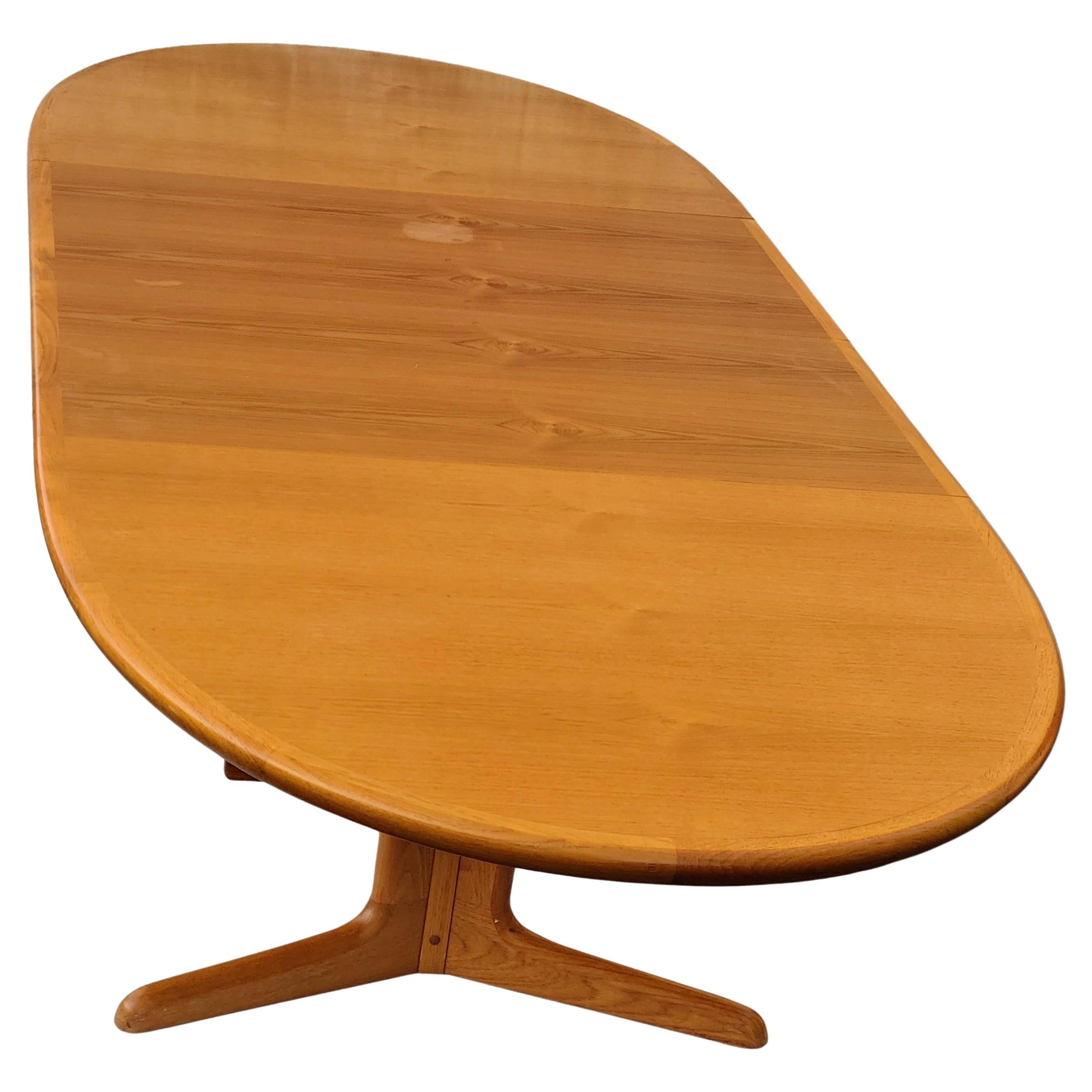 Danish Teak Oval Extension Dining Table by Rasmus 3