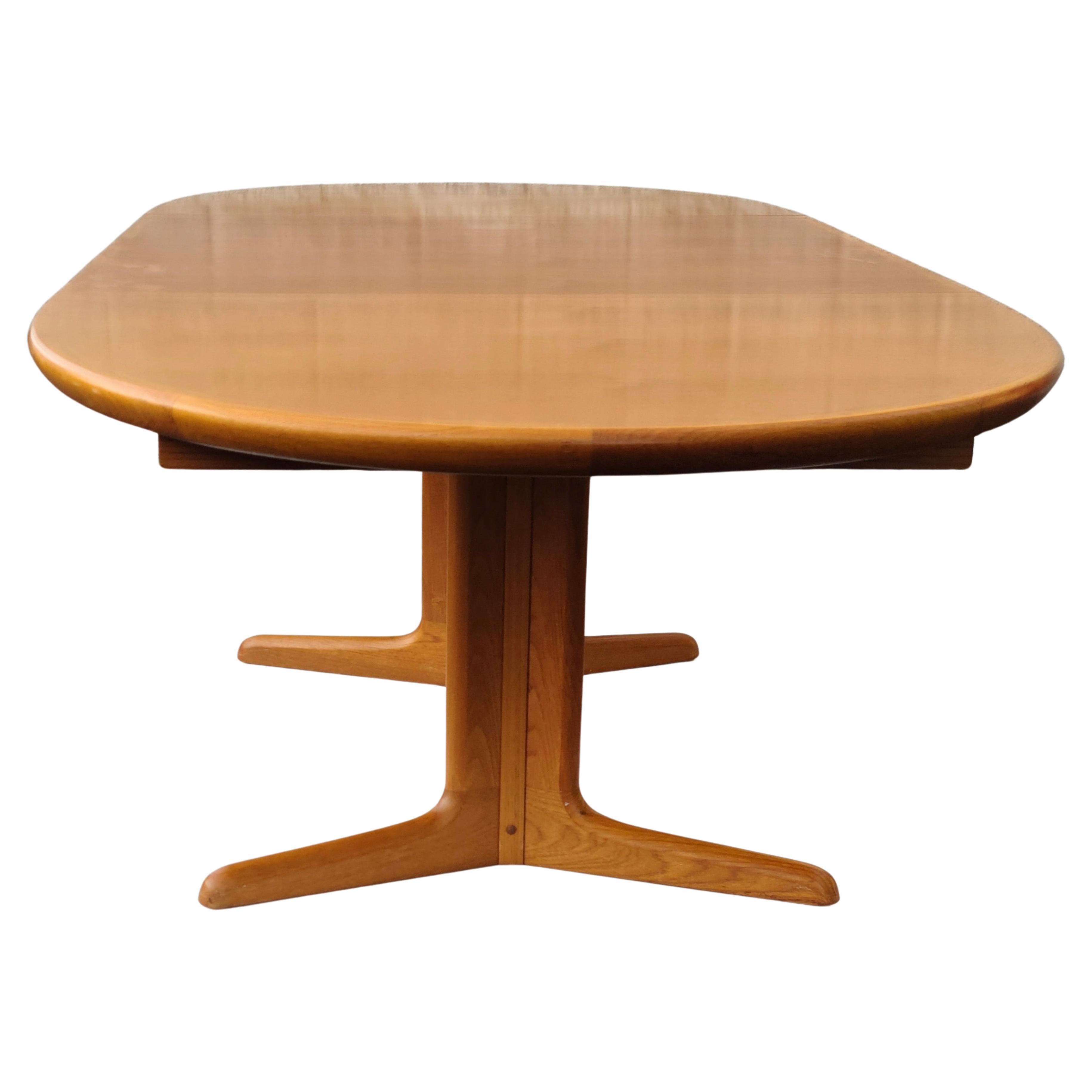 Danish Teak Oval Extension Dining Table by Rasmus 4