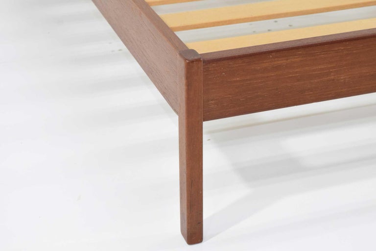 Danish Teak Oversized Queen Bed Frame at 1stDibs