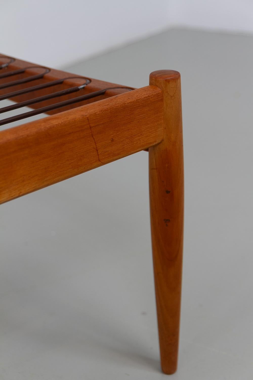 Danish Teak Paper Knife Ottoman by Kai Kristiansen, 1960s. For Sale 5