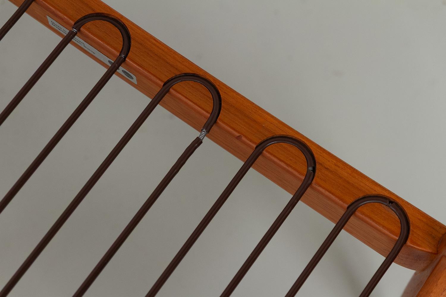 Danish Teak Paper Knife Ottoman by Kai Kristiansen, 1960s. For Sale 2