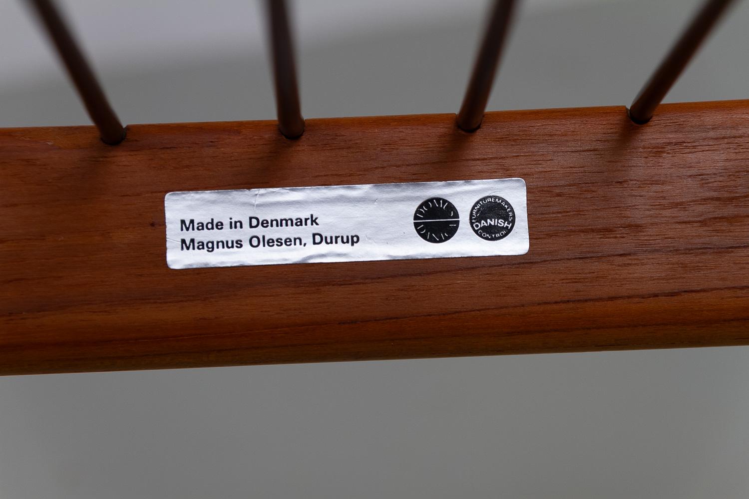 Danish Teak Paper Knife Ottoman by Kai Kristiansen, 1960s. For Sale 3