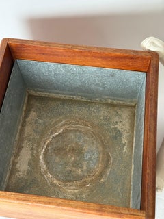 Jardinière danoise avec cuvette en zinc par Salin Furniture