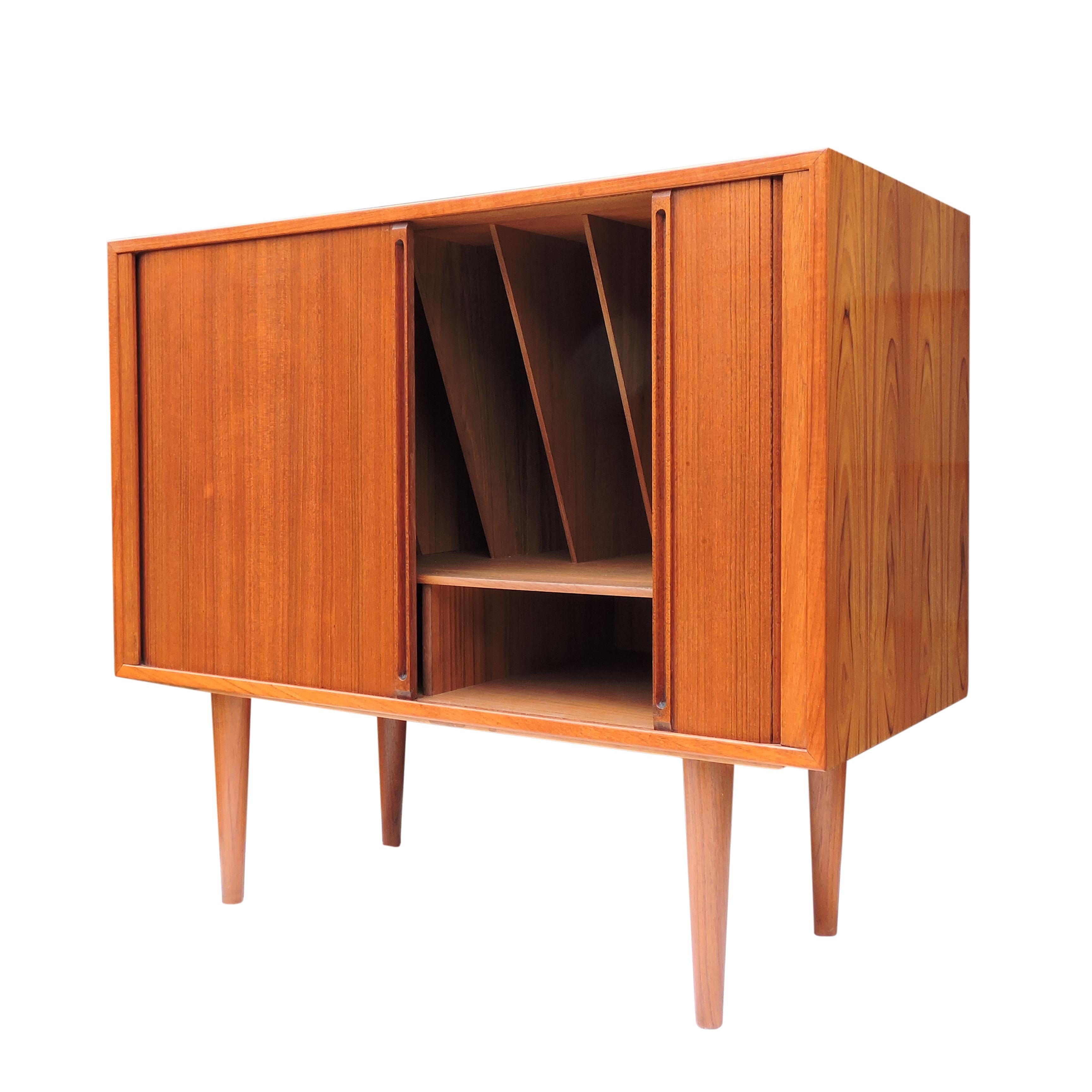 Mid-Century Modern Danish Teak Record Player Cabinets by Kai Kristiansen for FM Møbler
