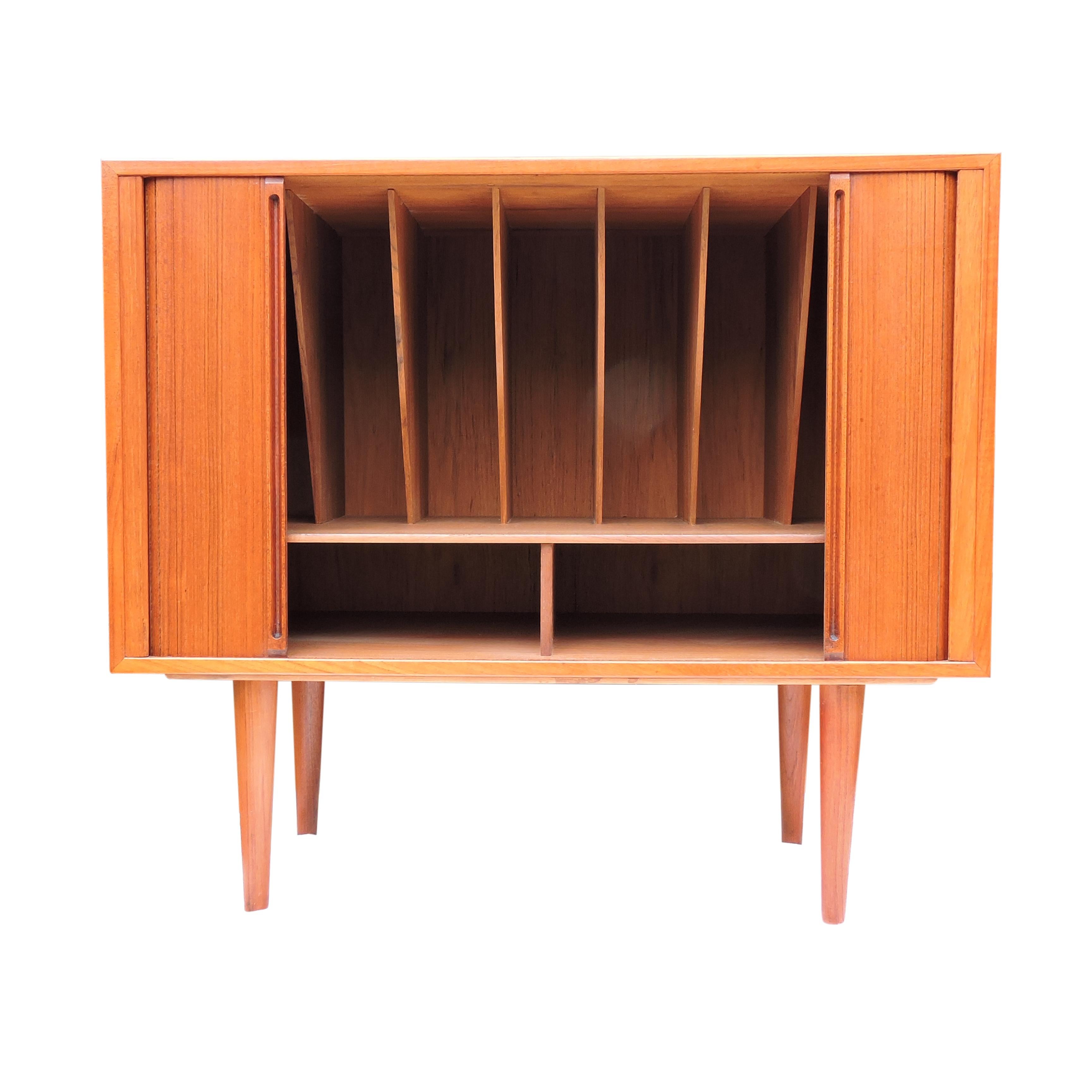 Danish Teak Record Player Cabinets by Kai Kristiansen for FM Møbler In Good Condition In Chesham, GB