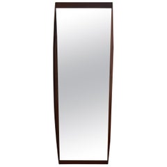 Danish Teak Rectangular Wall Mirror, 1960s Danish Teak Rectangular Wall Mirror, 1960s