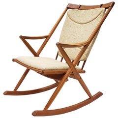 Danish Teak Rocker Attributed to Frank Reenskaug