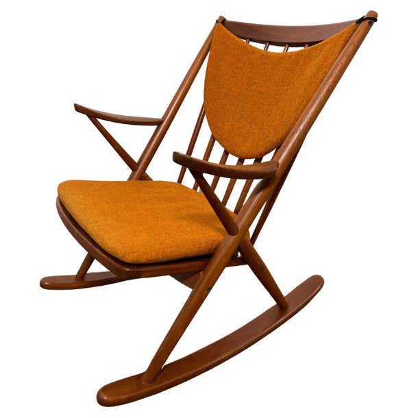 Danish Teak Rocker by Frank Reenskaug for Bramin Møbler Circa 1960s For ...