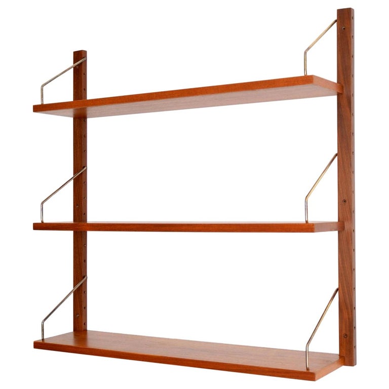 Danish Teak Royal Shelving Bookshelf by Poul Cadovius at 1stDibs