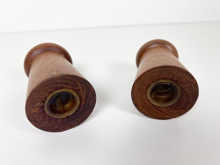 Danish Teak Salt and Pepper Shakers For Sale at 1stDibs