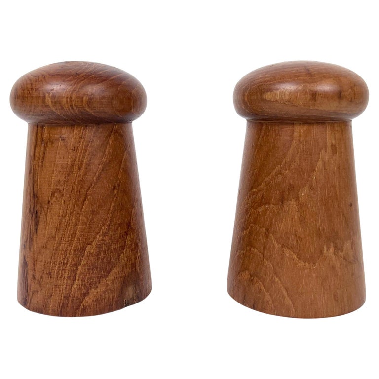 Danish Teak Salt and Pepper Shakers For Sale at 1stDibs