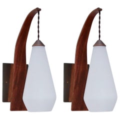 Danish Teak Sconces