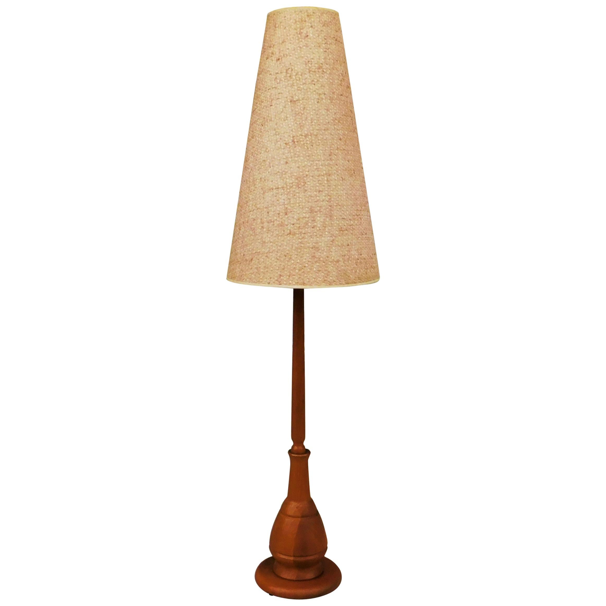 Danish Teak Sculptural Floor Lamp