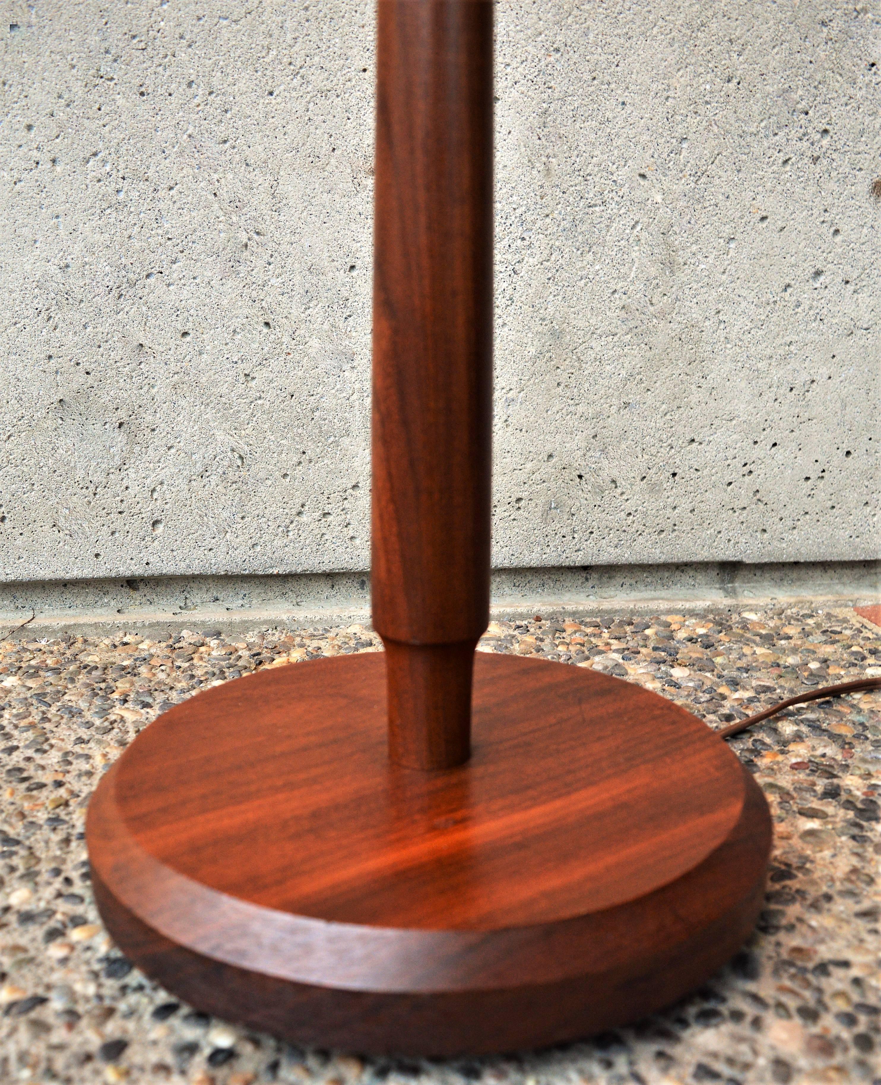 danish teak floor lamp