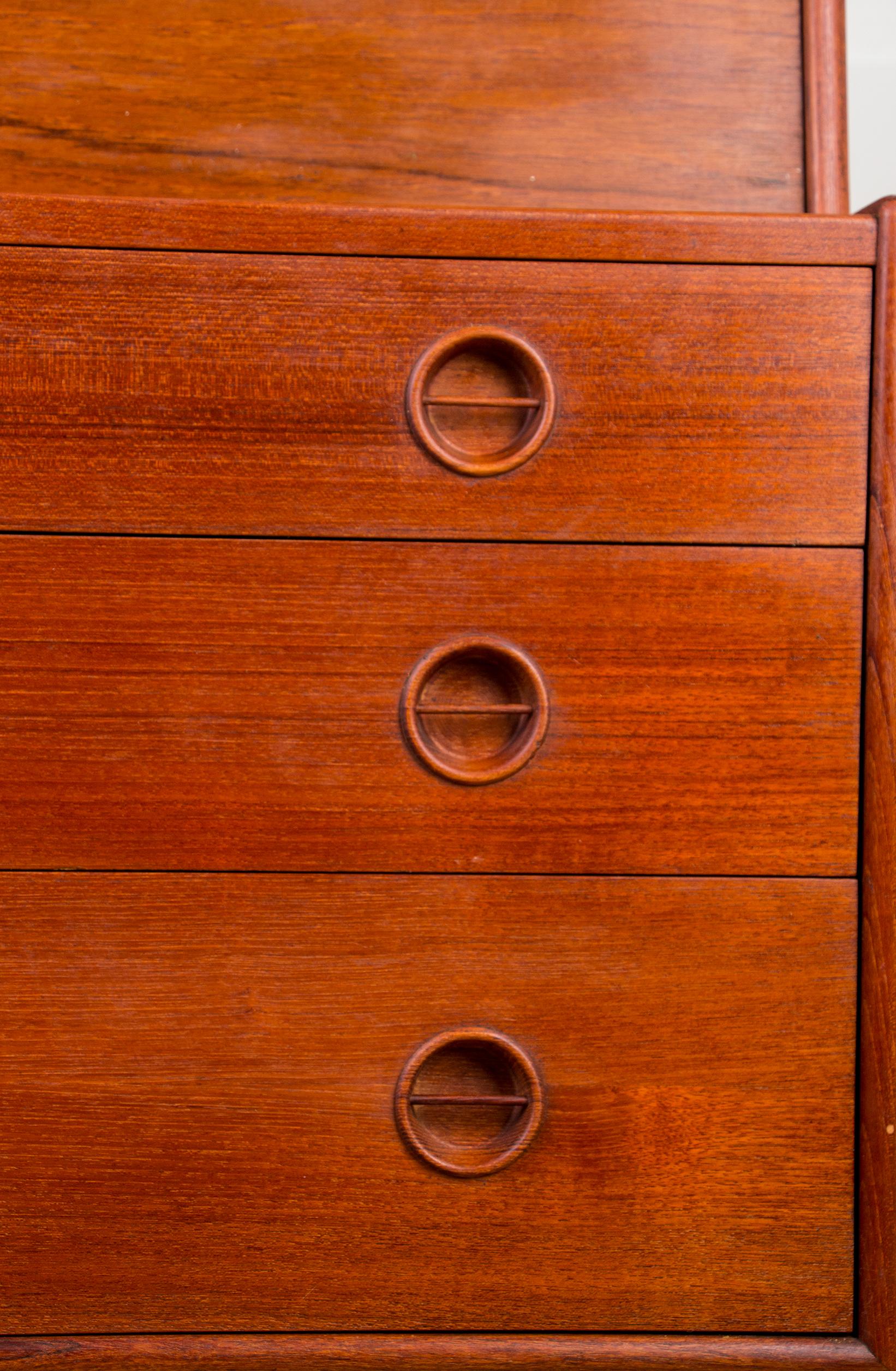 Danish Teak Secretaire by Arne Hovmand-Olsen for Mogens Kold, 1960s 5