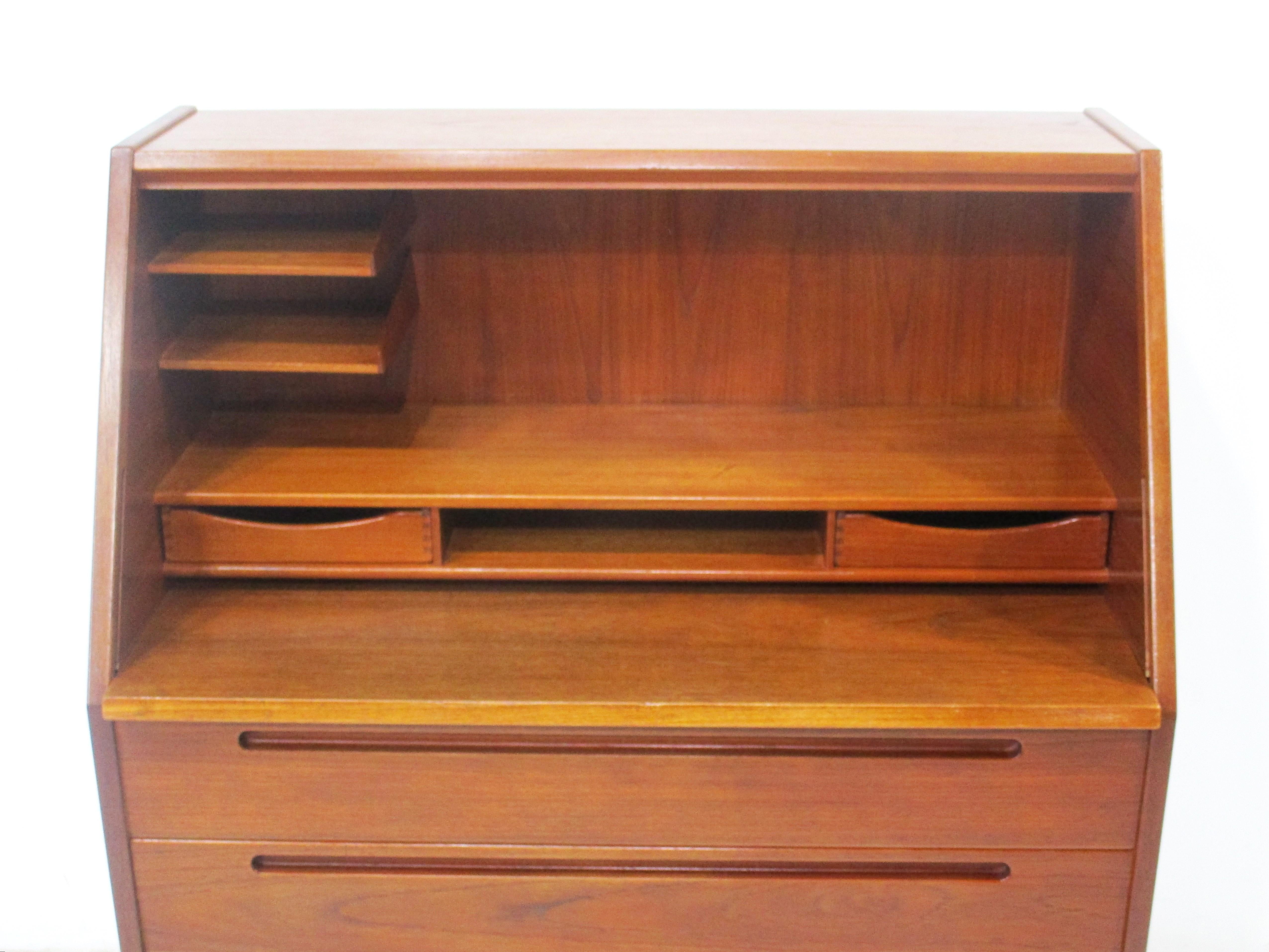 Danish Teak Secretaire by Nils Jonsson - Kai Kristiansen for HJN Mobler 3