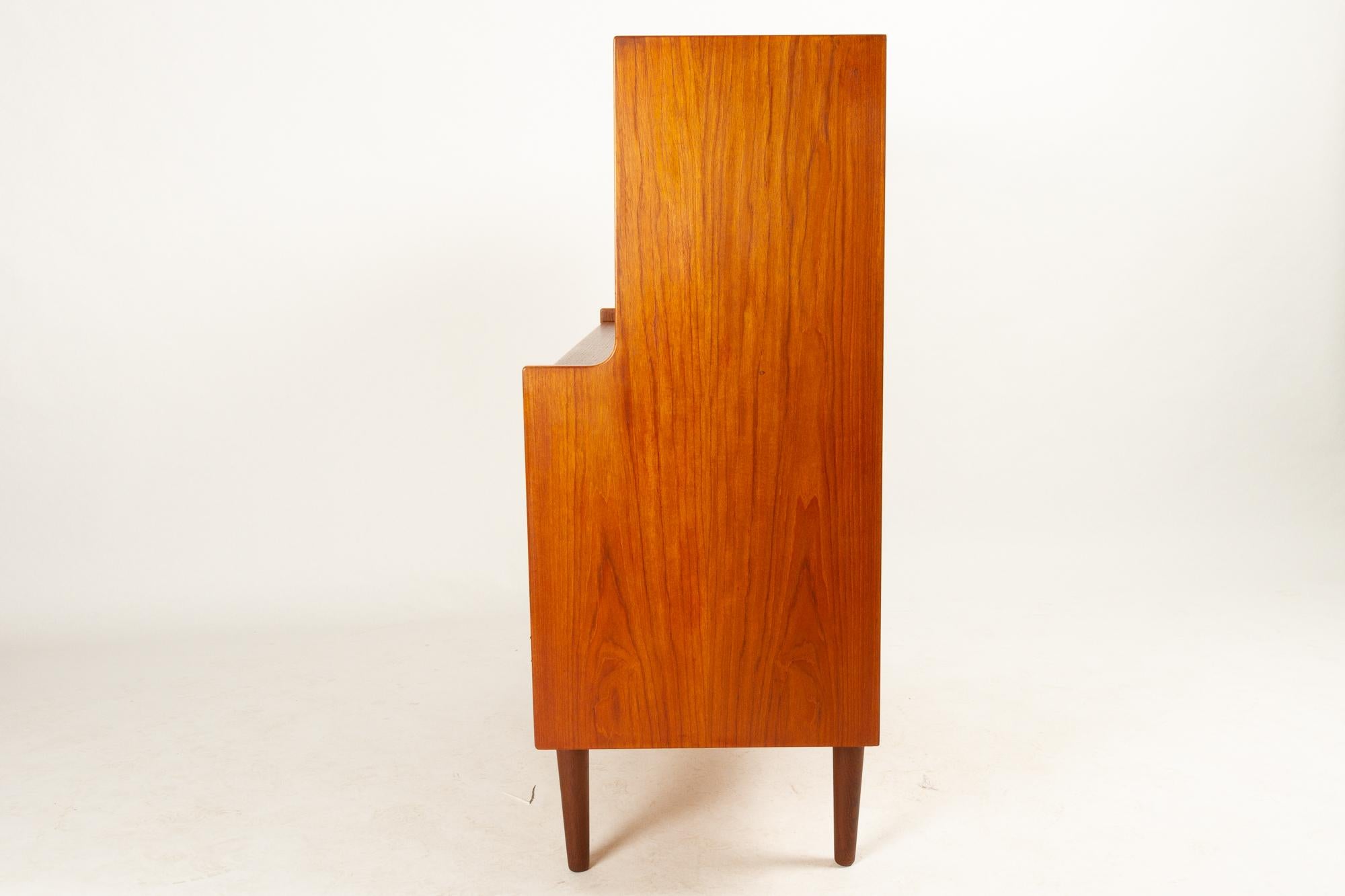 Danish Teak Secretaire with Hidden Compartment by Sigfred Omann, 1960s 10