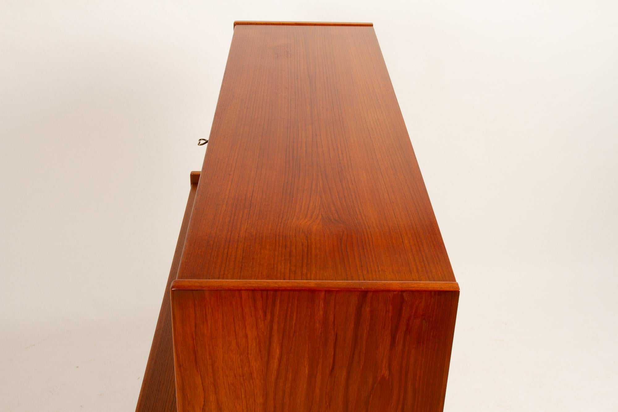 Danish Teak Secretaire with Hidden Compartment by Sigfred Omann, 1960s 11