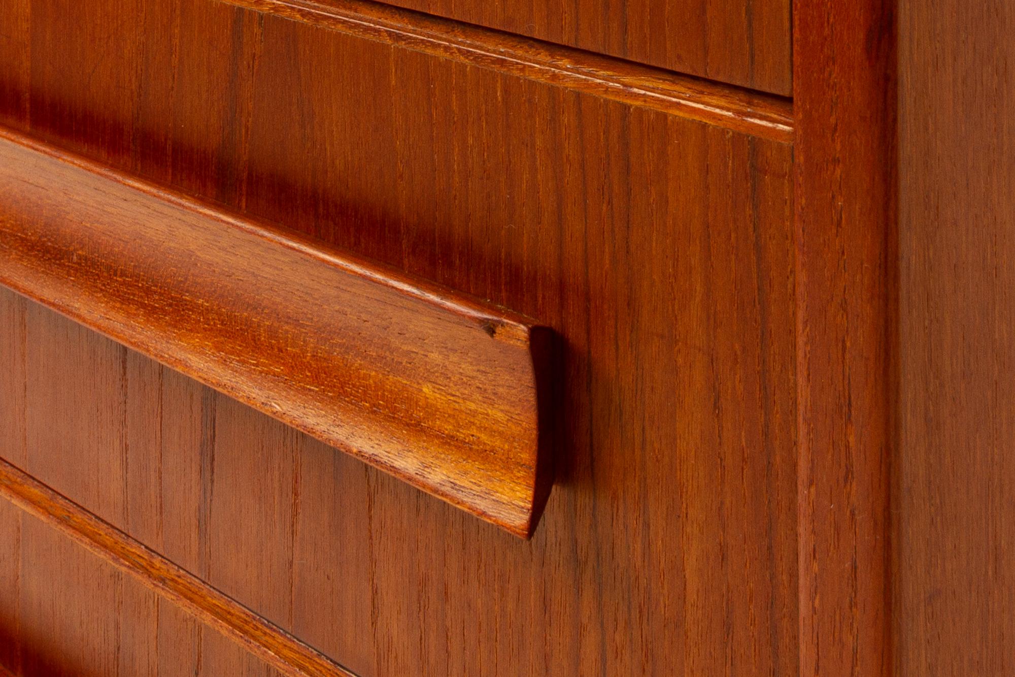 Danish Teak Secretaire with Hidden Compartment by Sigfred Omann, 1960s 14