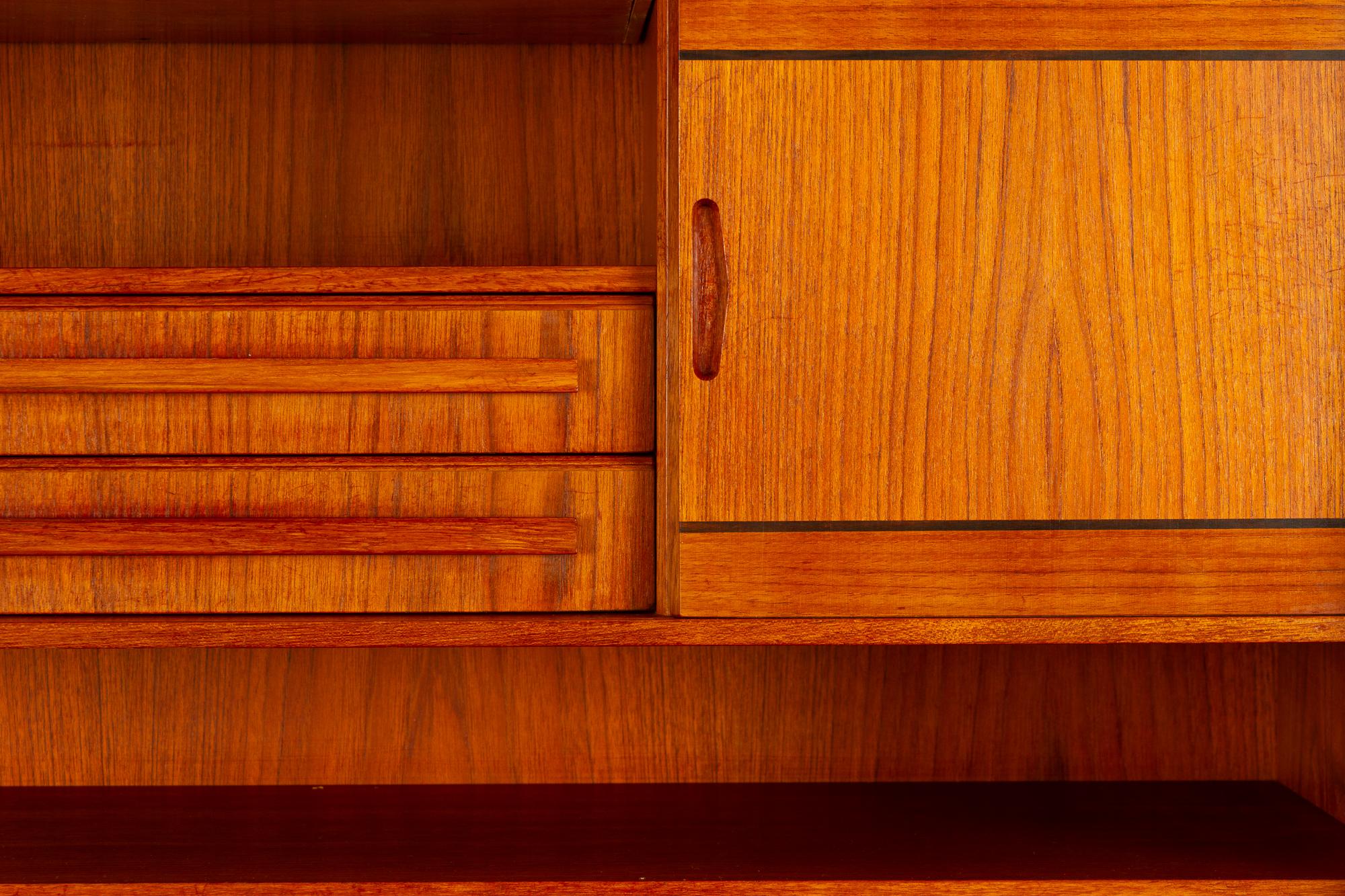 Danish Teak Secretaire with Hidden Compartment by Sigfred Omann, 1960s 1