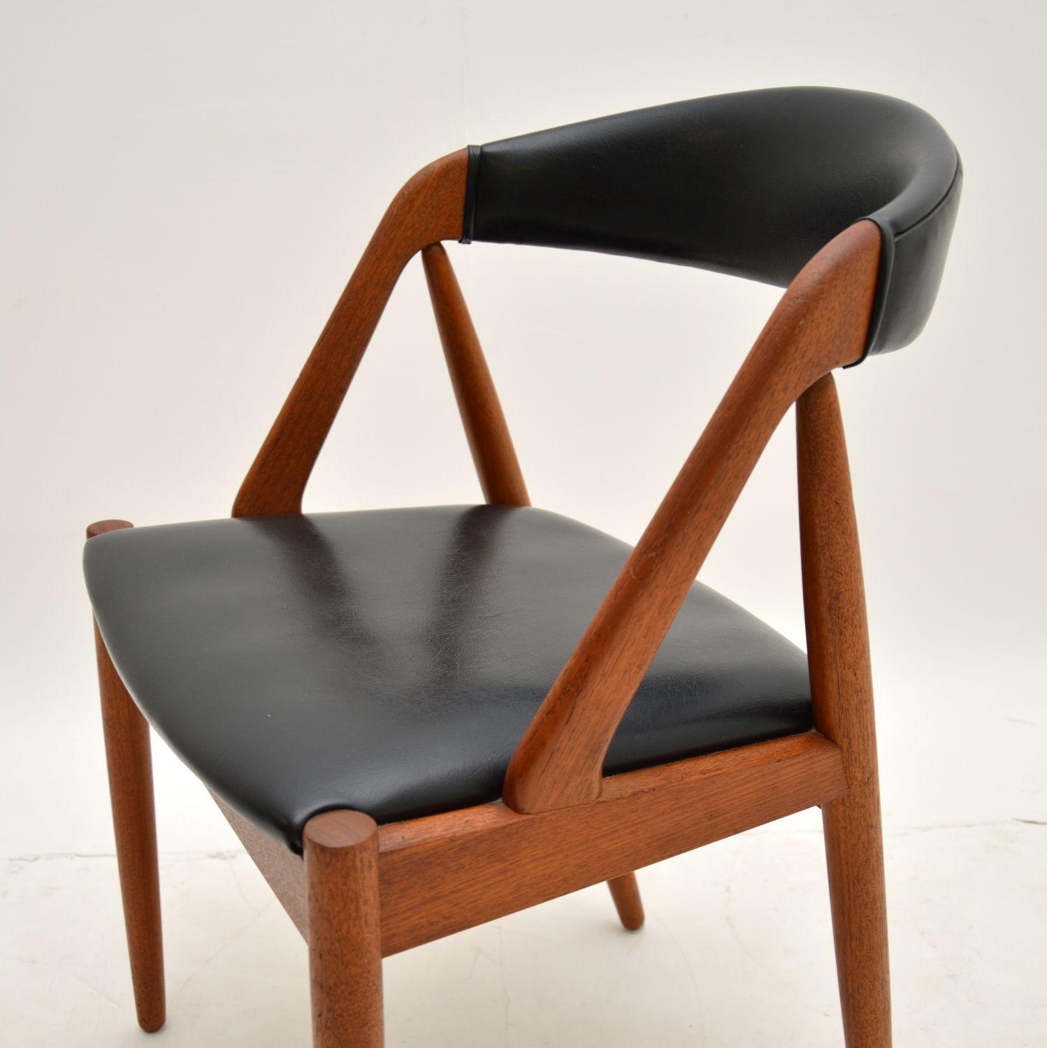 Mid-Century Modern Danish Teak Side / Dining / Desk Chair by Kai Kristiansen
