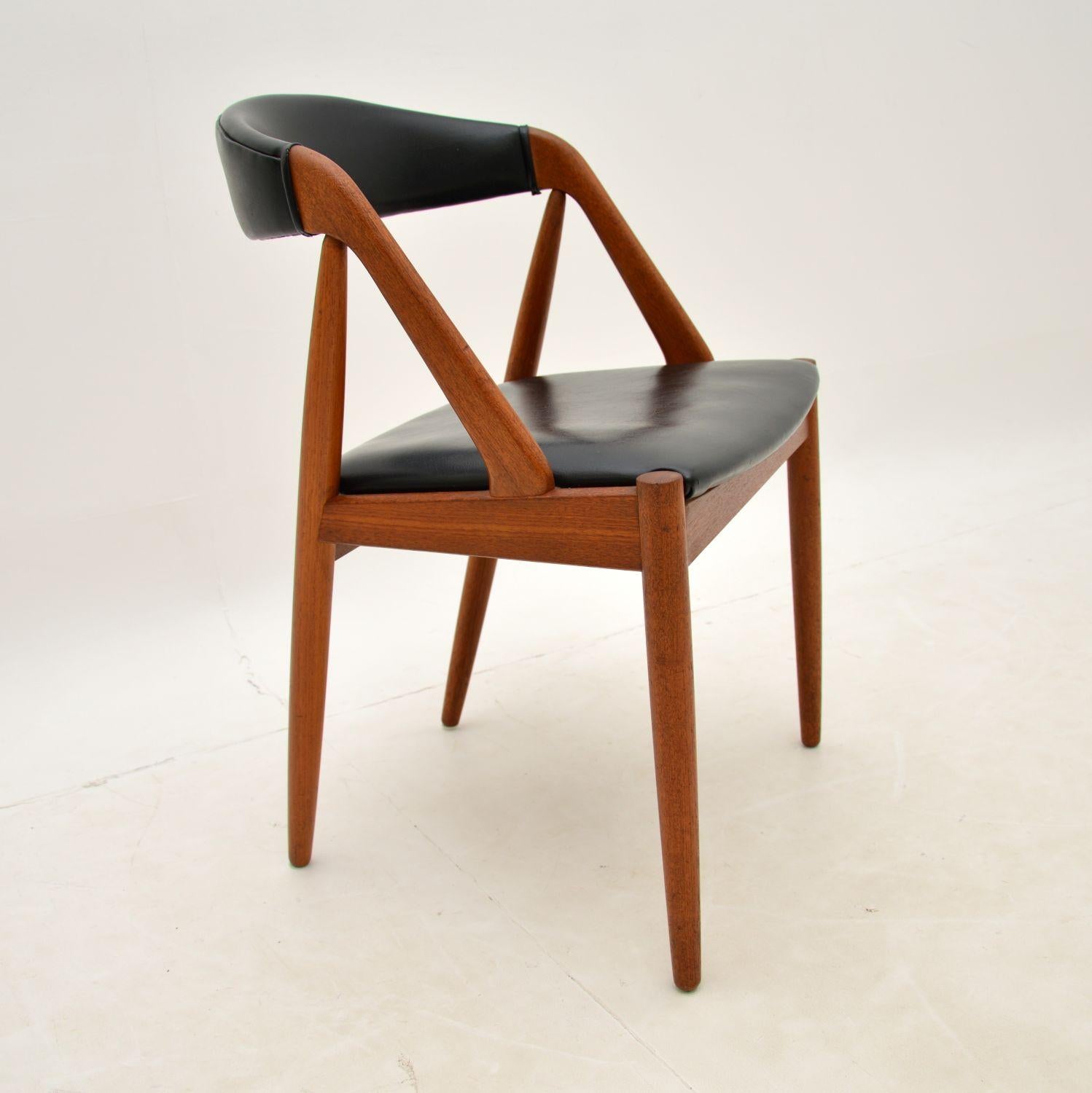 Danish Teak Side / Dining / Desk Chair by Kai Kristiansen 1