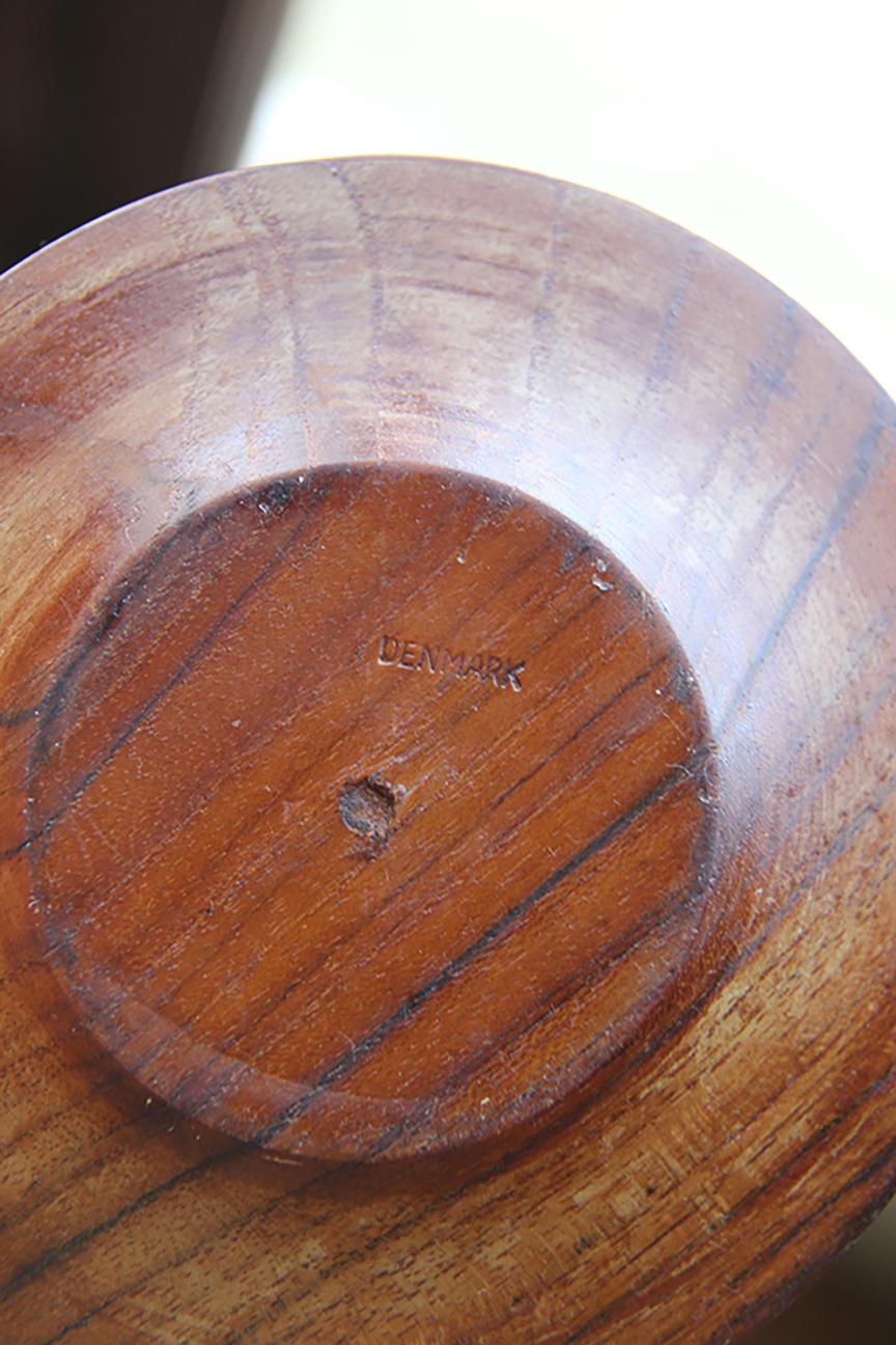 20th Century Danish Teak Side Dish - Set of 6 / Unique Midcentury For Sale