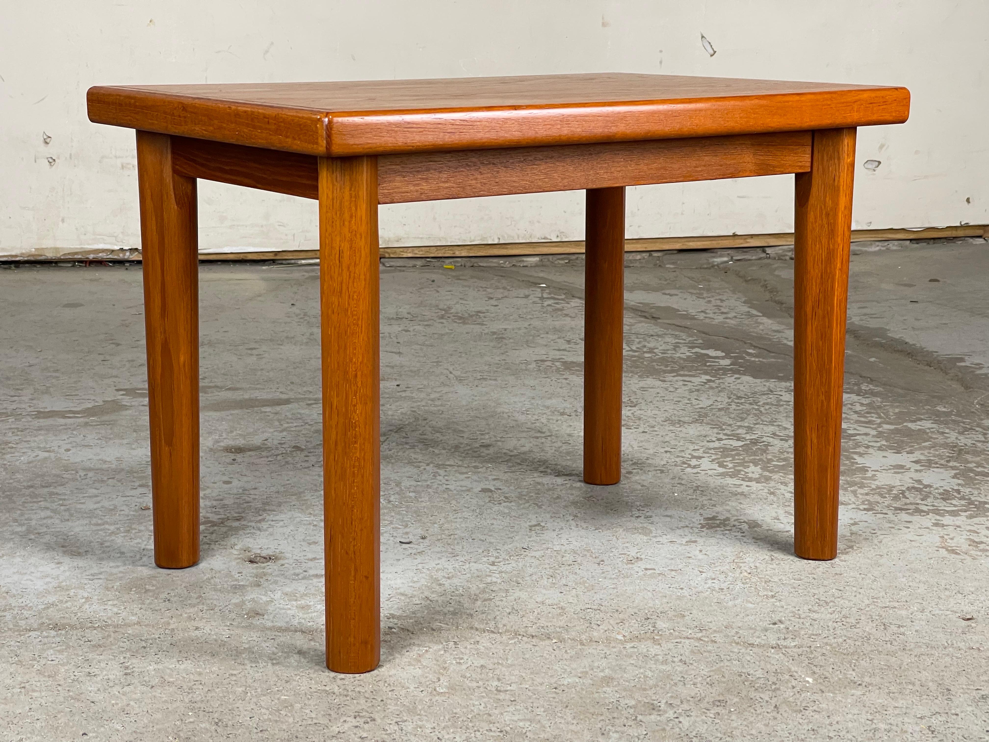 Mid-Century Modern Danish Teak Side Table by Brdr Furbo for Spottrup