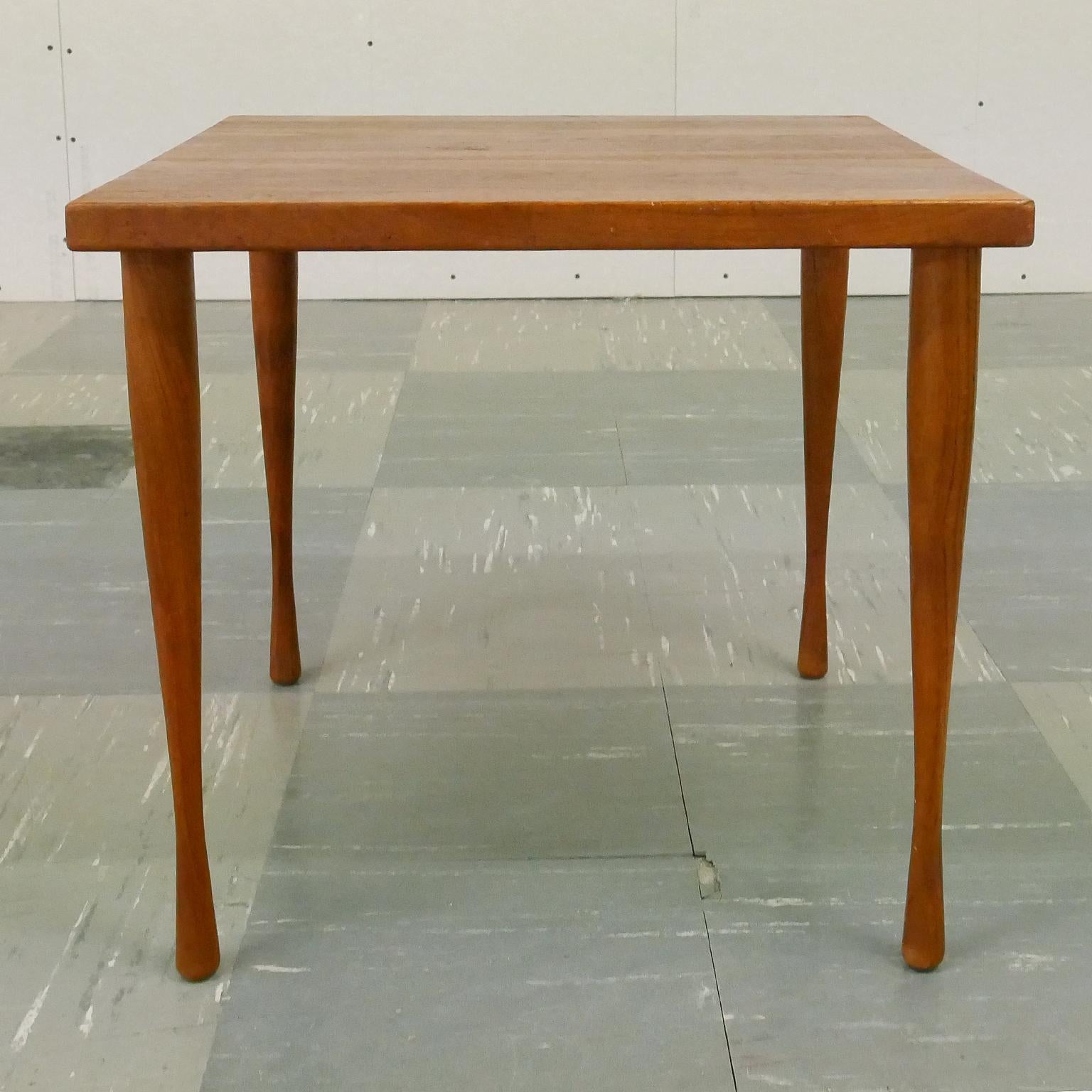 Danish teak side table by Hans C Andersen, 1950s.

Marked: Made in Denmark Design Hans C Andersen 

Model number 5560-1

Legs can be screwed of for easy shipping.

Good vintage condition, signs of wear consistent with age and use, see the