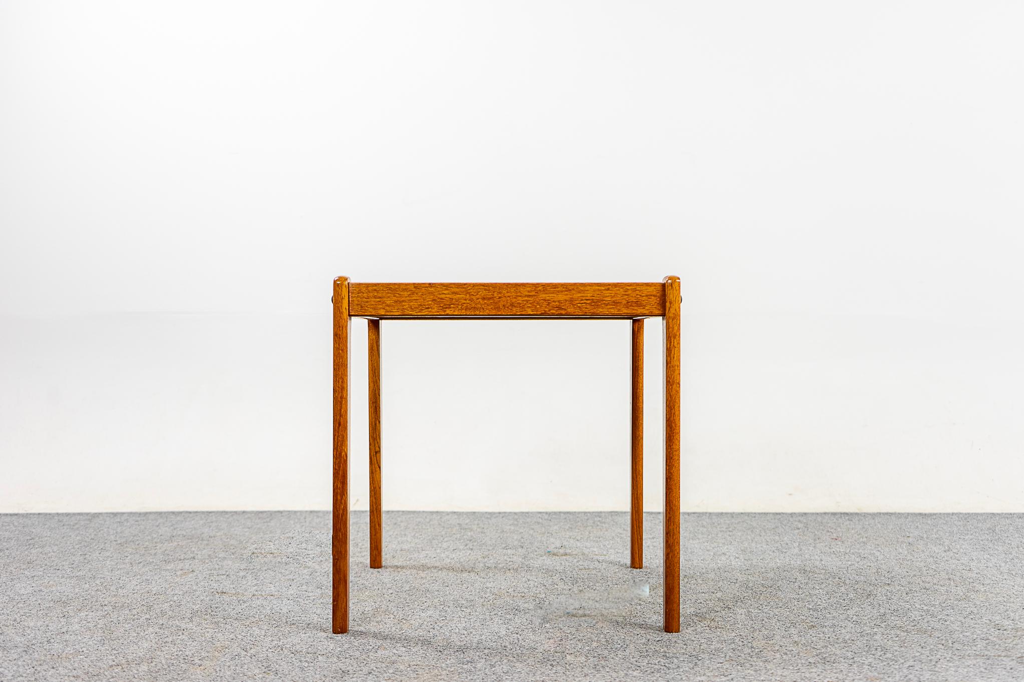 Scandinavian Modern Danish Teak Side Table by Spottrup For Sale