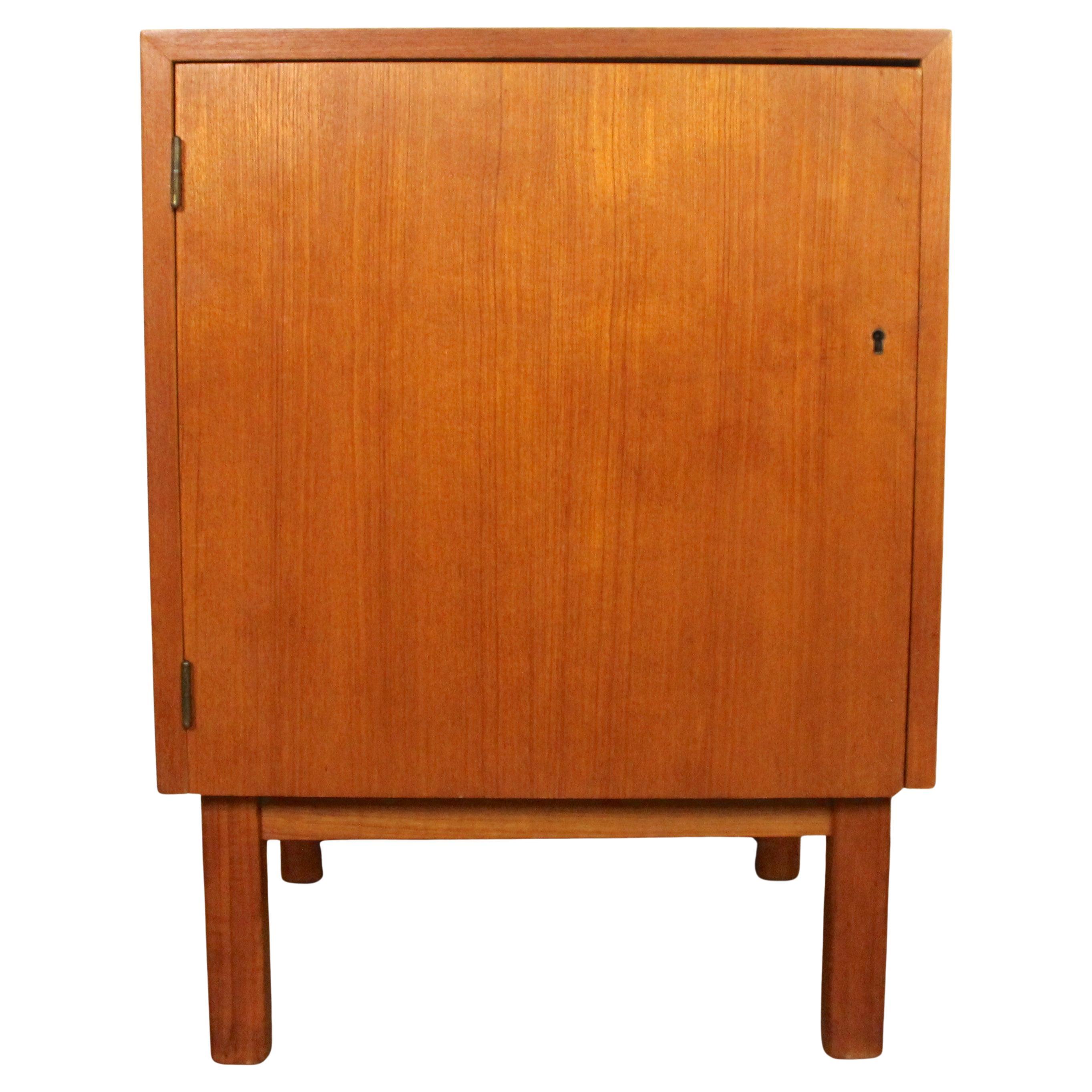 Danish Teak Side Table w/ Storage